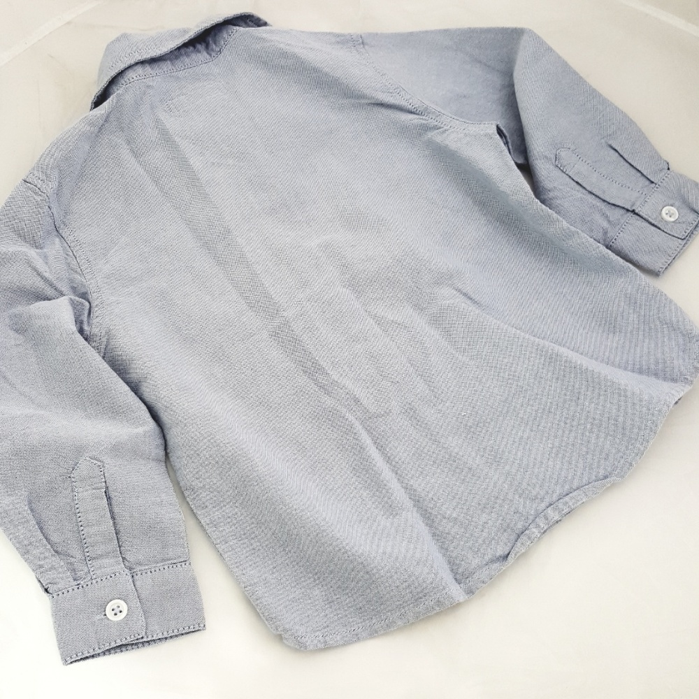 3/$30 // Cherokee Blue Cotton Toddler Oxford Shirt - Picture 5 of 8